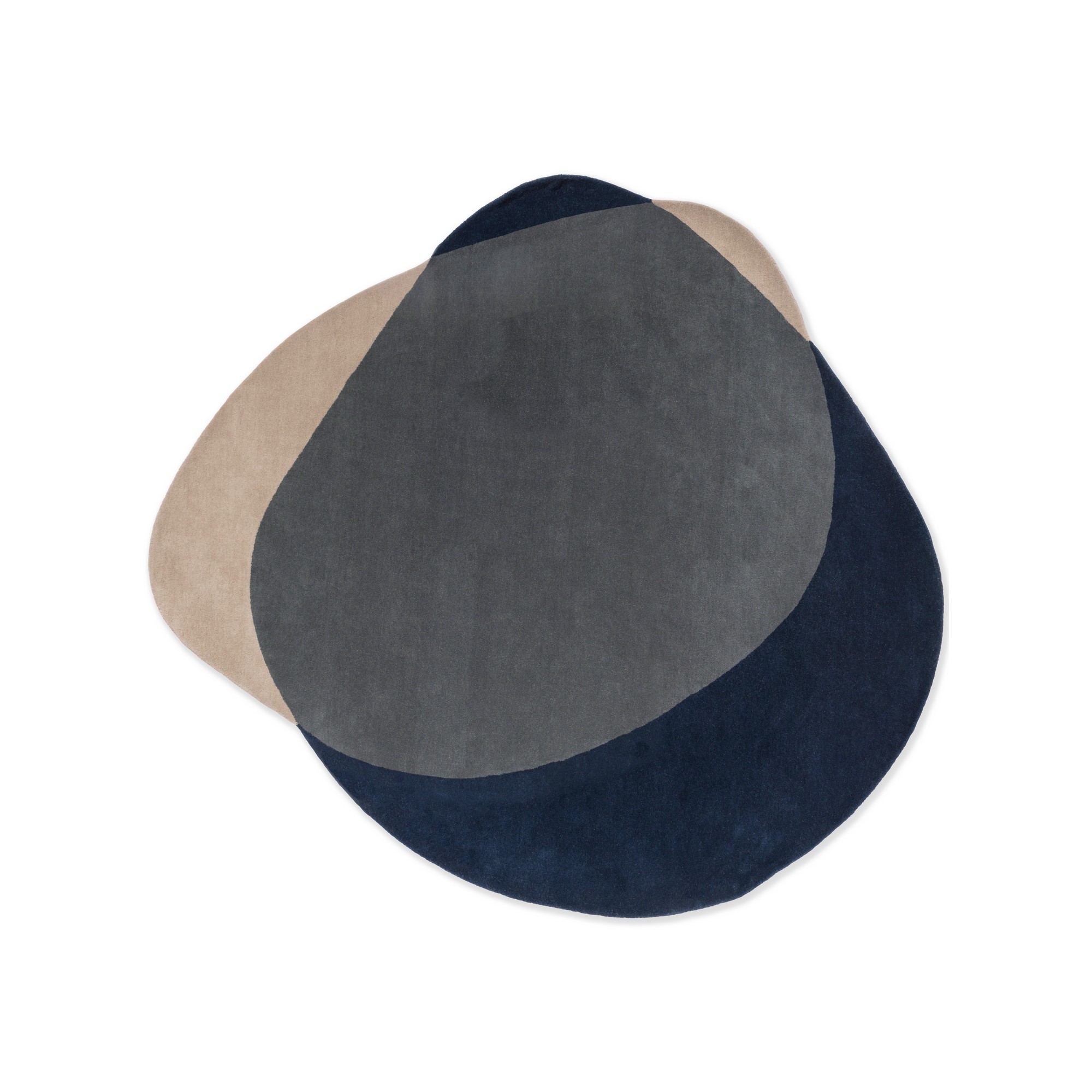 Element Arp Wool Rugs 087608 In Blue By Brink And Campman